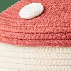 CASA Cestos De Arrumação|Outono^PAULUS Cesto De Arrumação Com Tampa Vermelho, Natural