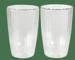CASA Copos Para Café|Copos Para Chá^PAUSA Copo Parede Dupla Conjunto De 2 45 CL Transparente
