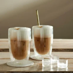 CASA Copos Para Café|Copos Para Chá^PAUSA Copo Parede Dupla Conjunto De 2 35 CL Transparente