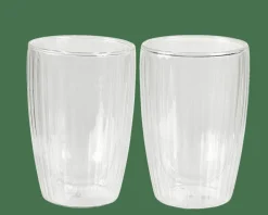 CASA Copos Para Café|Copos Para Chá^PAUSA Copo Parede Dupla Conjunto De 2 35 CL Transparente