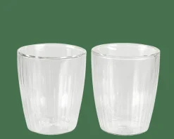 CASA Copos Para Café|Copos Para Chá^PAUSA Copo Parede Dupla Conjunto De 2 25 CL Transparente