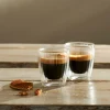 CASA Copos Para Café|Copos Para Chá^PAUSA Copo Parede Dupla Conjunto De 2 12,5 CL Transparente