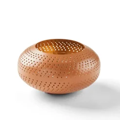 CASA Suportes Para Velas Para Lamparinas^PERFORATO Porta-velas Para Lamparinas Castanho Escuro