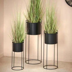 CASA Vasos Em Pé^PLUTO Vaso Preto