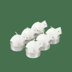CASA Suportes Para Velas Para Lamparinas^POLA Velas Para Lamparina Conjunto De 6 Branco