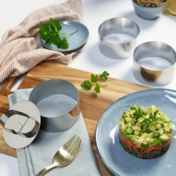 CASA Instrumentos De Cozinha^PROLINE Argolas Para Servir Conjunto De 3 Prateado