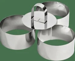 CASA Instrumentos De Cozinha^PROLINE Argolas Para Servir Conjunto De 3 Prateado