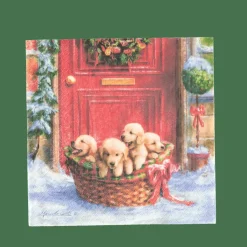 CASA Guardanapos^PUPPIES Guardapos Conjunto De 20 Multicolor