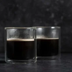 CASA Copos Para Café|Copos Para Chá^RELAX Copo Parede Dupla Conjunto De 2 24,5 CL Transparente