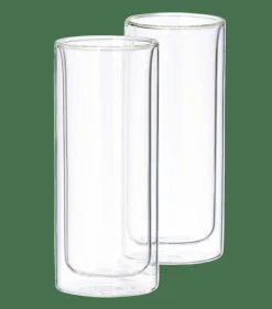 CASA Copos Para Café|Copos Para Chá^RELAX Copos Parede Dupla Conjunto De 2 30 CL Transparente