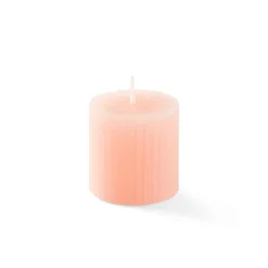 CASA Velas^RUSTIC Vela Rib Cor-de-laranja