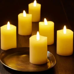 CASA Velas Led^RUSTIC Velas LED Conjunto De 6 Marfim