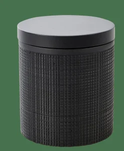 CASA Acessórios De Lavatorio^SAMOURAI Porta-bolas Algodão Com Tampa Preto