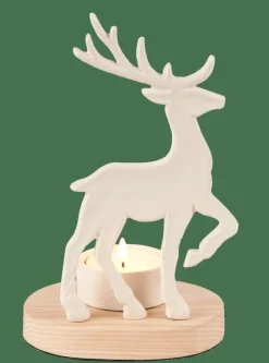 CASA Suportes Para Velas Para Lamparinas^SCANDY DEER Porta-vela Para Lamparina Branco, Natural