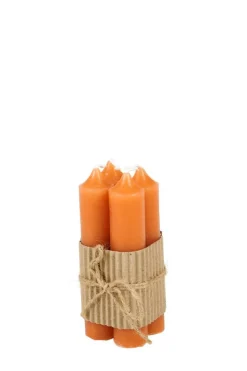 CASA Velas^SHORTY Velas Cor-de-laranja