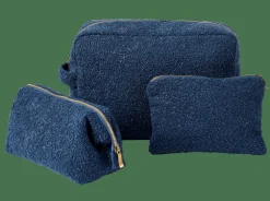 CASA Bolsas^SIERA Bolsa De Maquilhagem Azul Escuro