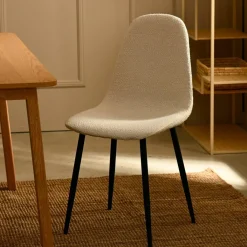 CASA Cadeiras Sala Jantar^SILKE Cadeira De Sala De Jantar Bouclé