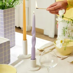 CASA Velas^SPIRAL Conjunto De 3 Velas Roxo