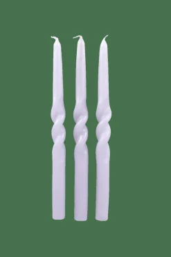 CASA Velas^SPIRAL Conjunto De 3 Velas Roxo