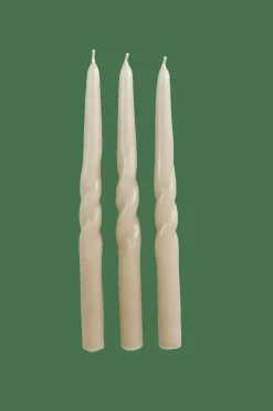 CASA Velas^SPIRAL Conjunto De 3 Velas Taupe