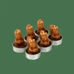 CASA Suportes Para Velas Para Lamparinas|Outono^SQUIRREL Velas Para Lamparina Conjunto De 6 Castanho