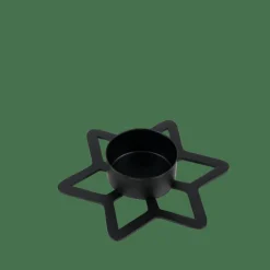 CASA Suportes Para Velas Para Lamparinas^STAR Porta-velas Para Lamparinas Preto