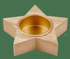CASA Suportes Para Velas Para Lamparinas^STELLA Partylight Dourado, Natural