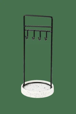 CASA Guarda Joias^TERRAZZO Estante Para Joias Preto, Branco, Cinzento