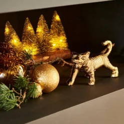 CASA Figuras Deco^TIGER Tigre Decorativo Dourado
