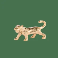 CASA Figuras Deco^TIGER Tigre Decorativo Dourado