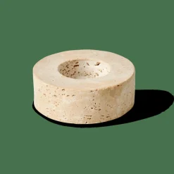 CASA Suportes Para Velas Para Lamparinas^TRAVERTIN Porta-vela Para Lamparina Natural