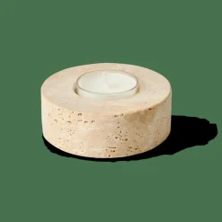 CASA Suportes Para Velas Para Lamparinas^TRAVERTIN Porta-vela Para Lamparina Natural