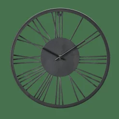 CASA Relógios^WHEEL Relógio De Parede Preto