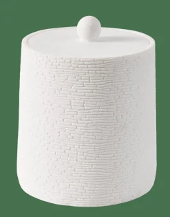 CASA Acessórios De Lavatorio^WHITE ELEGANCE Porta-bolas Algodão Com Tampa Branco