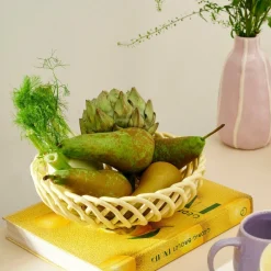 CASA Acessórios De Cozinha^WOVY Cesto Para Fruto Amarelo Claro