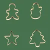 CASA Acessórios Para Bolos|Formas De Cozer^X-MAS GOLD Formas Conjunto De 4 Dourado