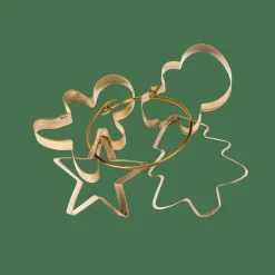 CASA Acessórios Para Bolos|Formas De Cozer^X-MAS GOLD Formas Conjunto De 4 Dourado