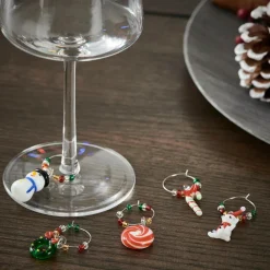 CASA Acessórios Cocktail^X-MAS Marcadores De Copo Conjunto De 6 Multicolor
