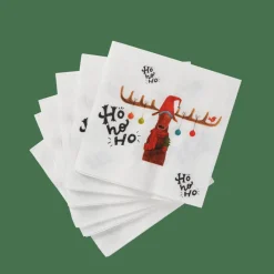 CASA Guardanapos^X-MAS MOOSE Guardanapos Conjunto De 20 Multicolor
