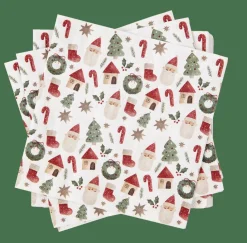 CASA Guardanapos^X-MAS VIBE Guardapos Conjunto De 20 Multicolor