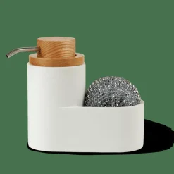 CASA Acessórios De Lavatorio^YOKO Distribuidor De Sabão E Esponja Branco