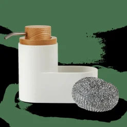 CASA Acessórios De Lavatorio^YOKO Distribuidor De Sabão E Esponja Branco